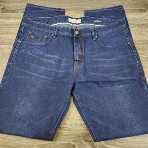 Scotch & Soda Jeans Men's 38 x 34 Drake Straight Leg Relaxed Fit Dark Wash Denim